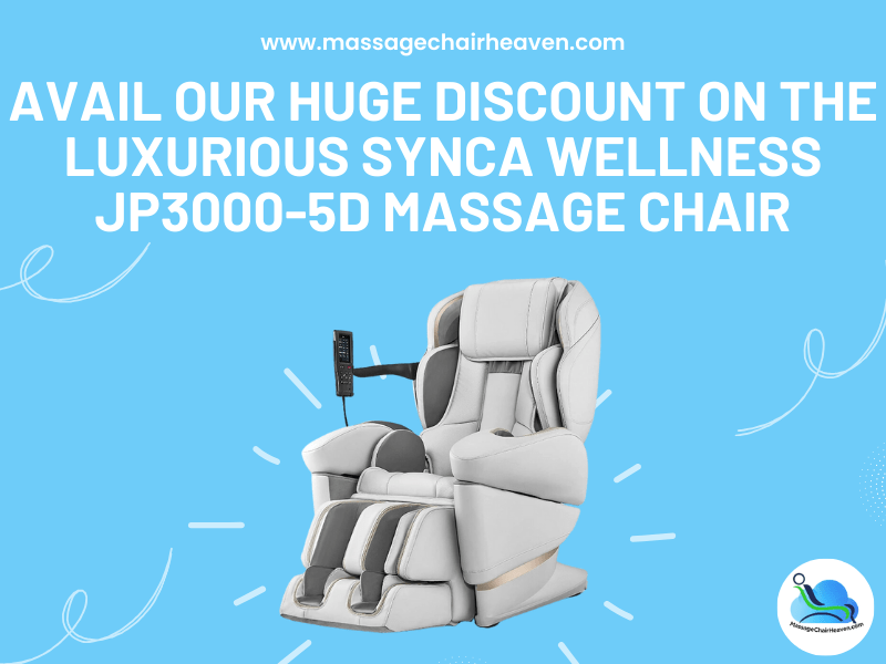 Avail Our Huge Discount on The Luxurious Synca Wellness JP3000-5D Massage Chair - Massage Chair Heaven