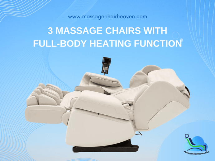 3 Massage Chairs with Full-Body Heating Function