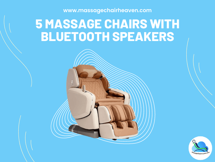 5 Massage Chairs with Bluetooth Speakers