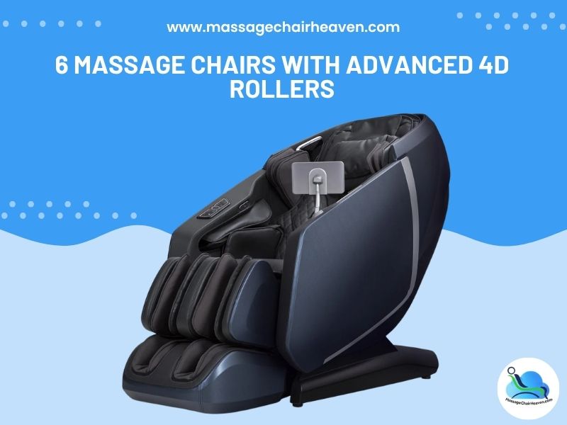 6 Massage Chairs with Advanced 4D Rollers