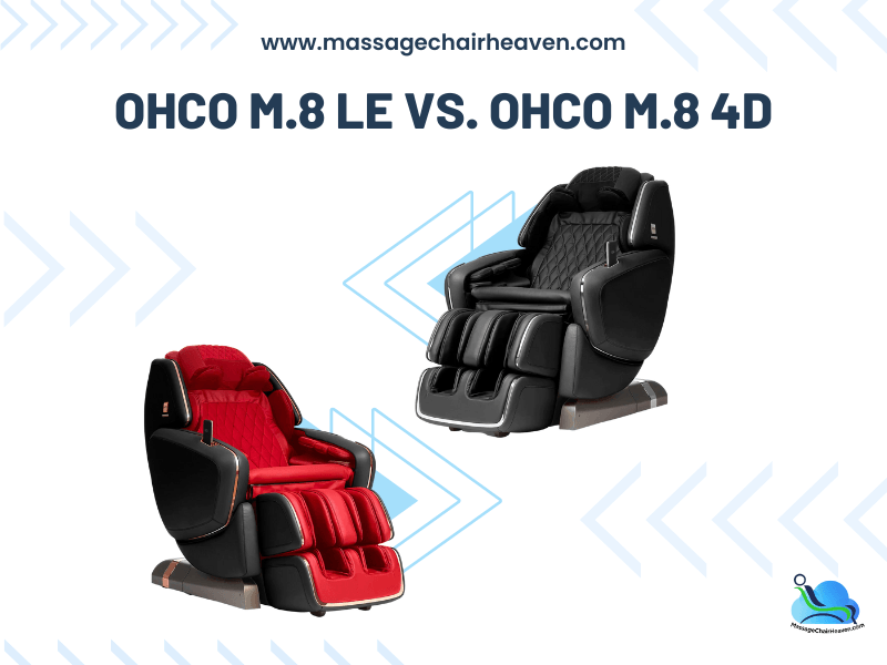 OHCO M.8 LE vs. OHCO M.8 4D - Massage Chair Heaven