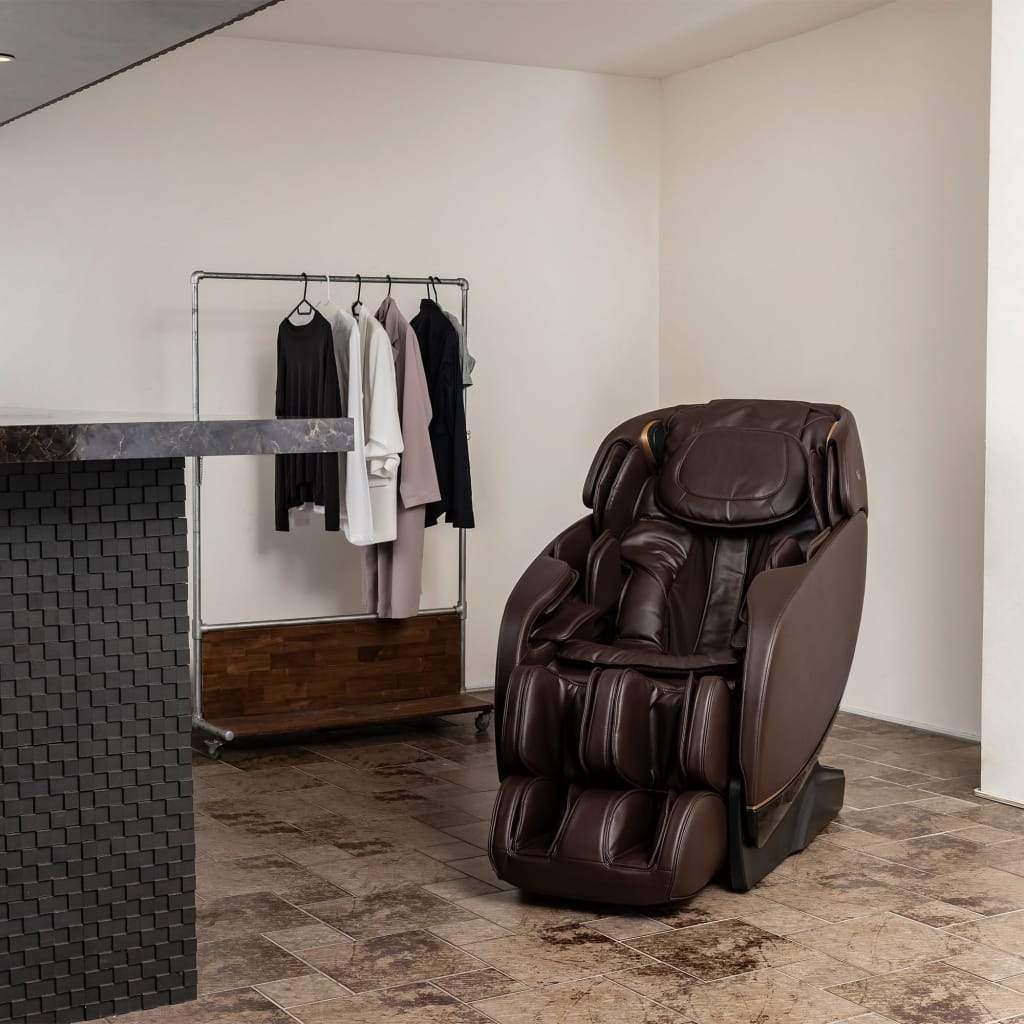 Inner WellnessMassage ChairJin 2.0-Deluxe Heated SL Track Zero Wall Massage ChairEspressoMassage Chair Heaven