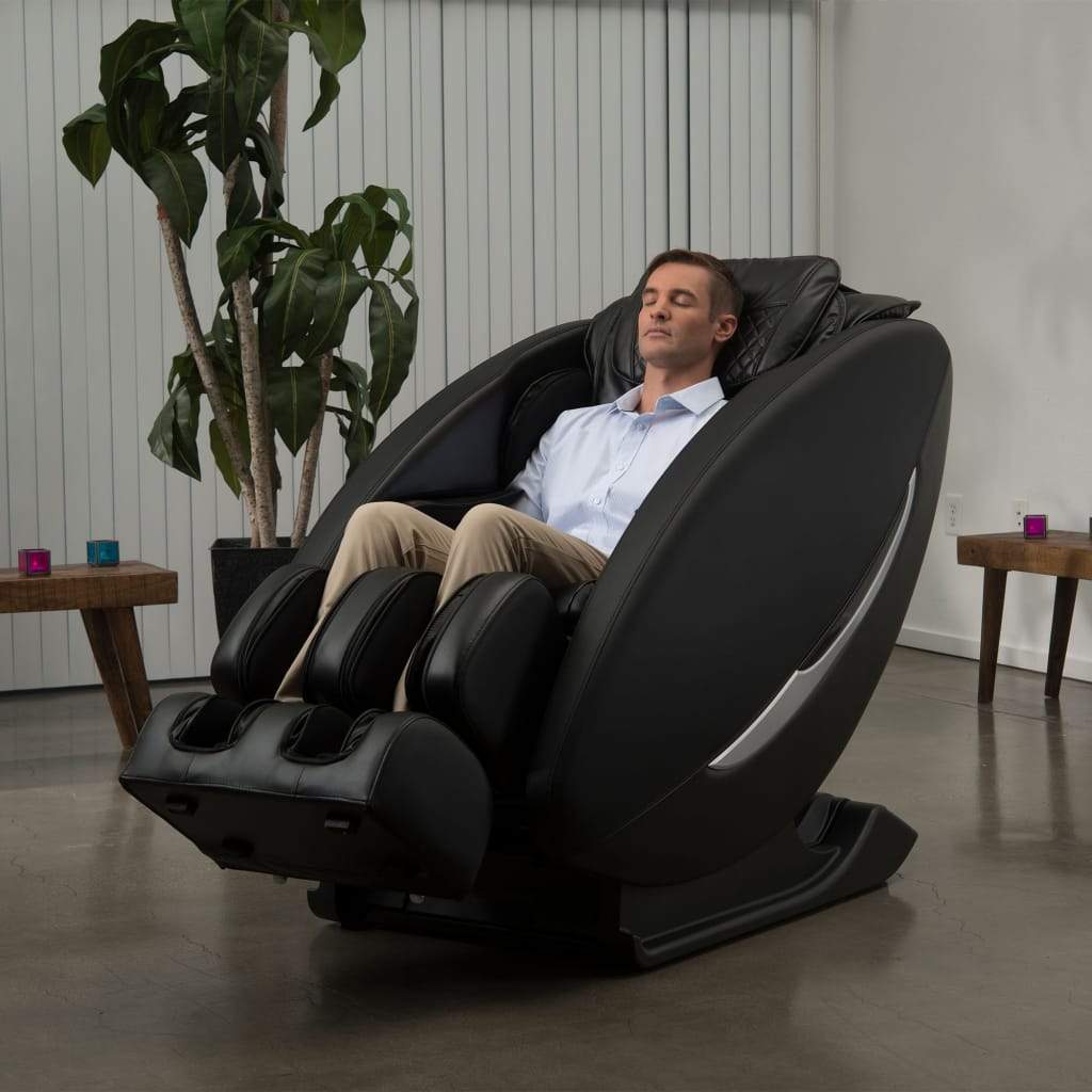 Inner WellnessMassage ChairInner Balance Wellness Ji Zero Wall Heated L Track Massage ChairBlackMassage Chair Heaven