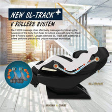 Load image into Gallery viewer, KahunaMassage ChairKahuna SM-7300S Premium SL-track Massage ChairBlackMassage Chair Heaven