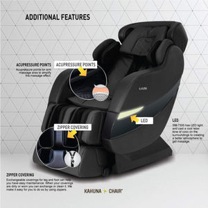 KahunaMassage ChairKahuna SM-7300S Premium SL-track Massage ChairBlackMassage Chair Heaven