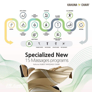 KahunaMassage ChairsKahuna Exquisite Rhythmic 3D Massage Chair (Hubot HM-078)BrownMassage Chair Heaven