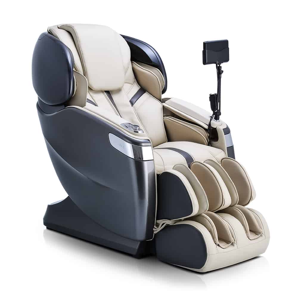 OgawaMassage ChairOgawa Master Drive AI 2.0 Massage ChairGun Metal and IvoryMassage Chair Heaven